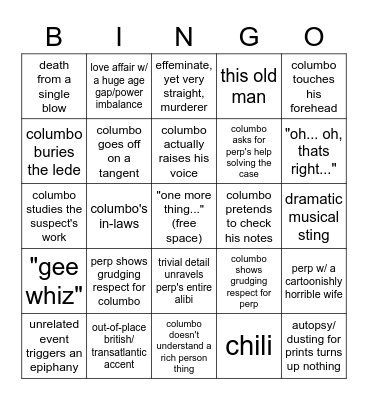 COLUMBINGO Card
