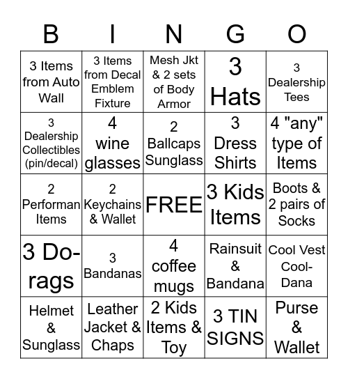 JULY BINGO Card