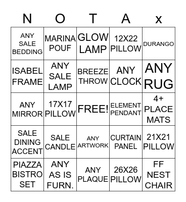 CANADA DAY WEEKEND BINGO Card