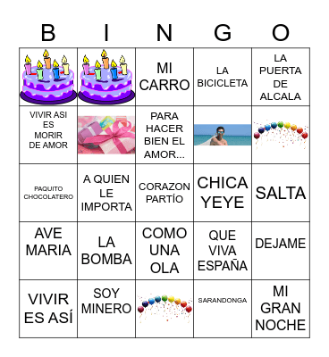EL BINGO MUSICAL DEL 2022 Bingo Card