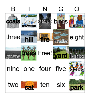 NC BINGO Counting Bingo Card