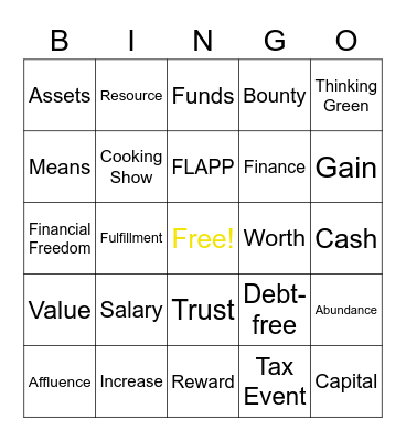 Big Bingo Theory round four Bingo Card