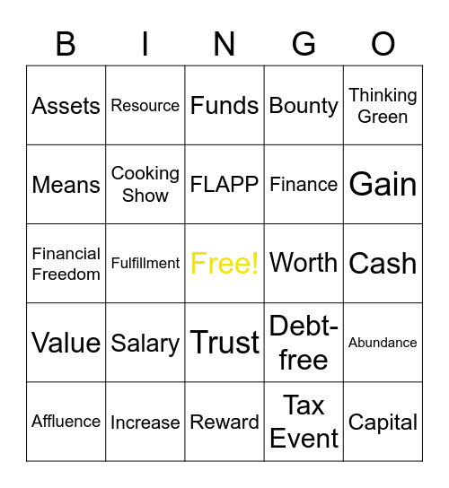 Big Bingo Theory round four Bingo Card