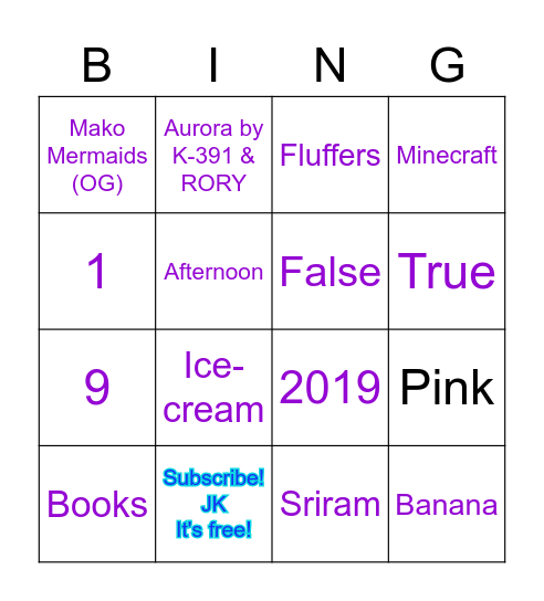 Happy Birthday!!! Bingo Card