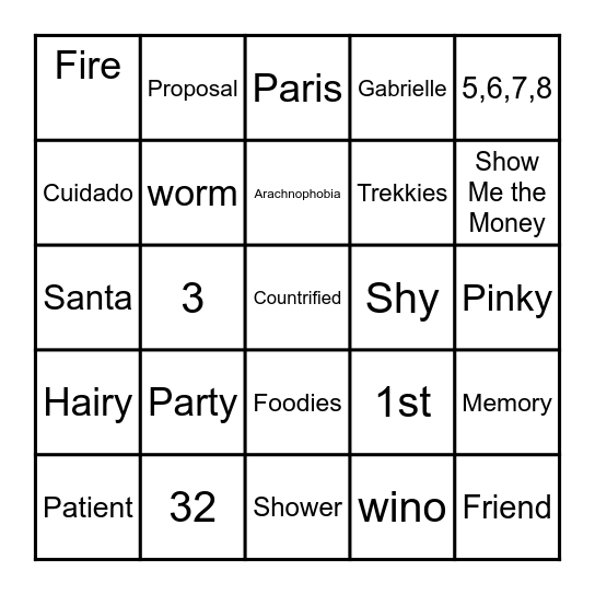 Bingo Card