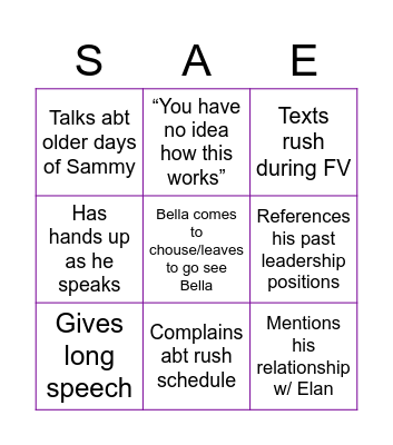 Jonah FV '22 Bingo Card