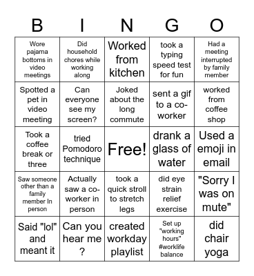 Online Bingo Card
