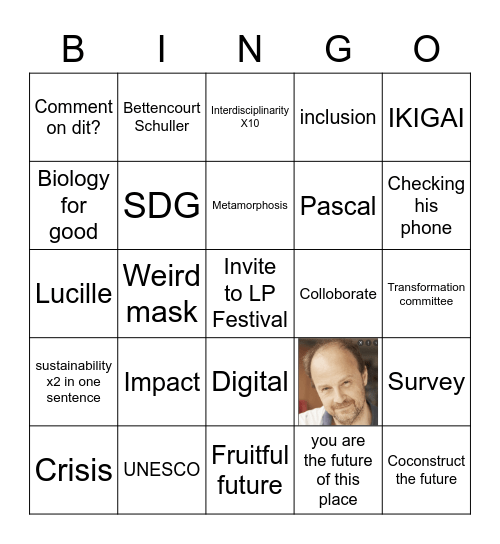 François Taddei Bingo Card