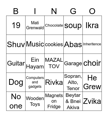 HAPPY  80TH BIRTHDAY !!!! Bingo Card