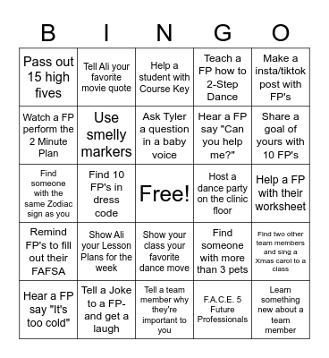 PMTS Austin BINGO!!! Bingo Card
