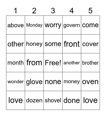 Scribal O (Saxon L. 99) Bingo Card