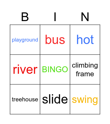 Germany's Insturments Bingo Card
