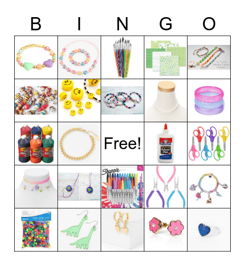 Jazzy Jewelry Bingo Card