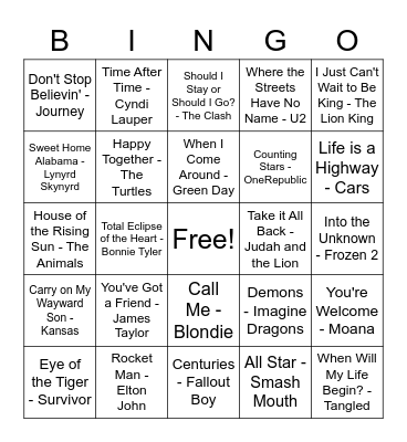 January Bingo #2 Bingo Card