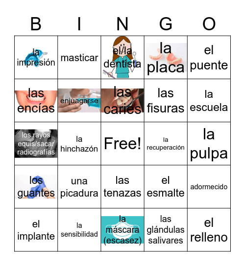 Asociación de Odontólogas de Guatemala Bingo Card