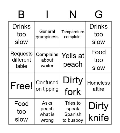 Babs Bingo Card