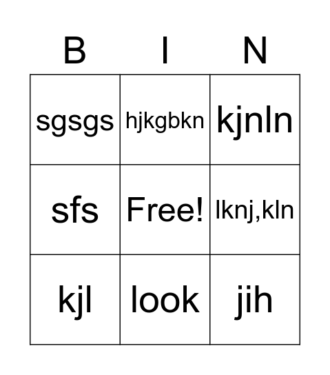 Lunar New Year BINGO Card