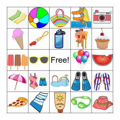 POOL PARTY BINGO Card