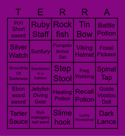 Bingo 3 Bingo Card