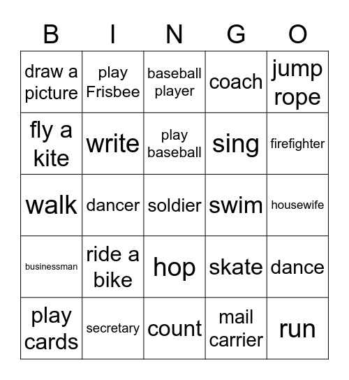 EC3 Bingo Card