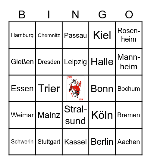 Städte - Bingo Card