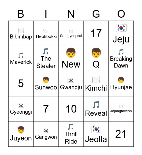 🐰 ɳαɳα⋆ Bingo Card