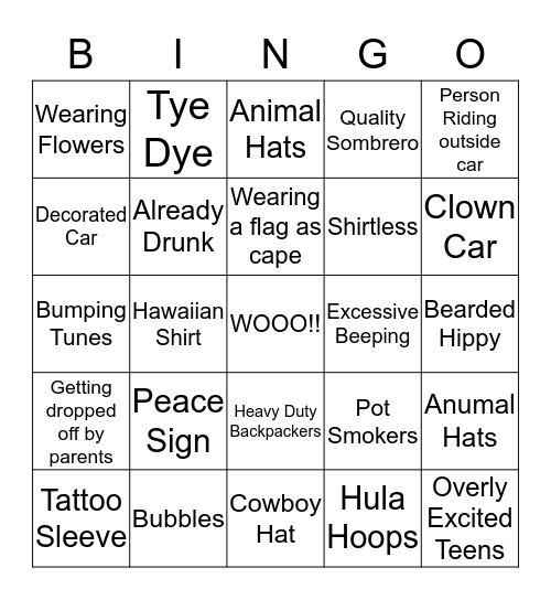 EVOLVE BINGO Card