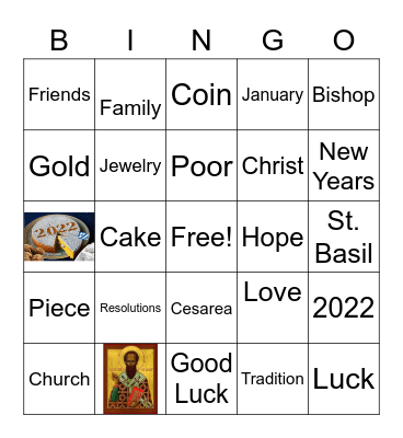 The Lucky Cake Bingo Card