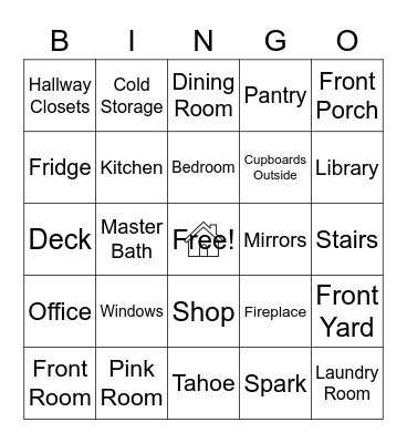 Bedrock House Bingo Card