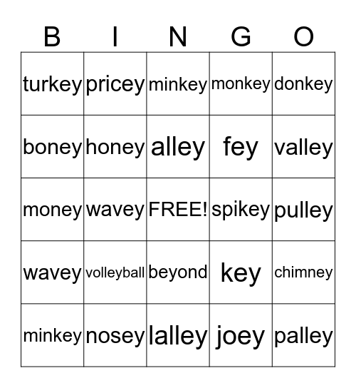 EY Bingo Card