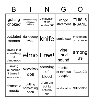 JAYSTATION BINGO Card