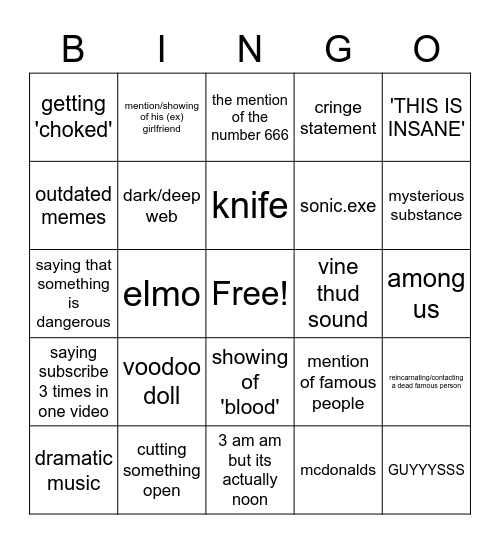 JAYSTATION BINGO Card