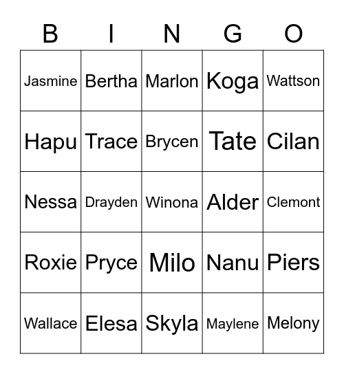 Bowstring Round 1 (Gym, E4 and Champion) Bingo Card