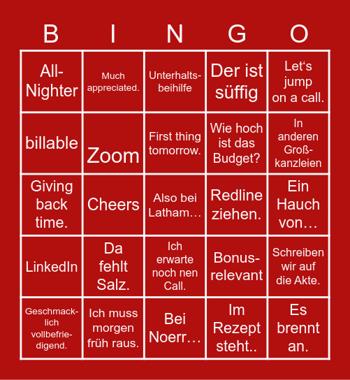 Young Talent - Februar 2022 Bingo Card
