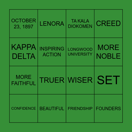 WELCOME TO SET Bingo Card