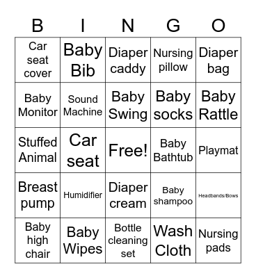mays bingo 3 Bingo Card