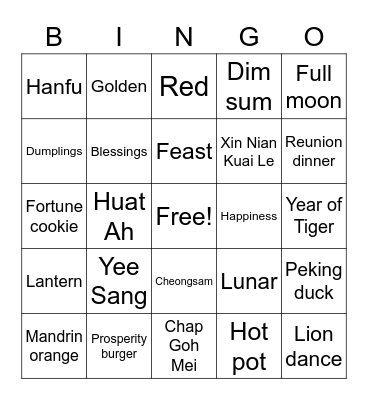 IA - CNY Bingo Card