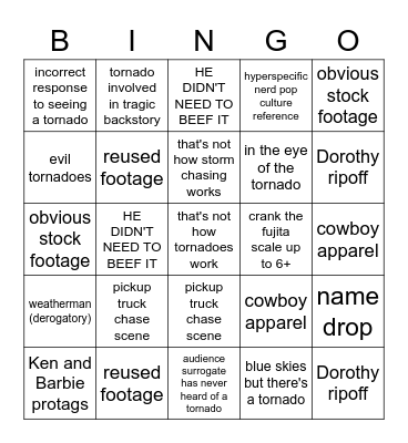 Tor-Bingo Card