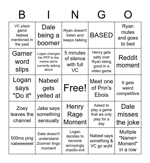 M O N K I  B I N G O Bingo Card