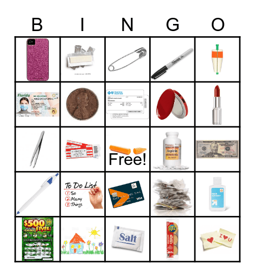 Purses Bingo Card