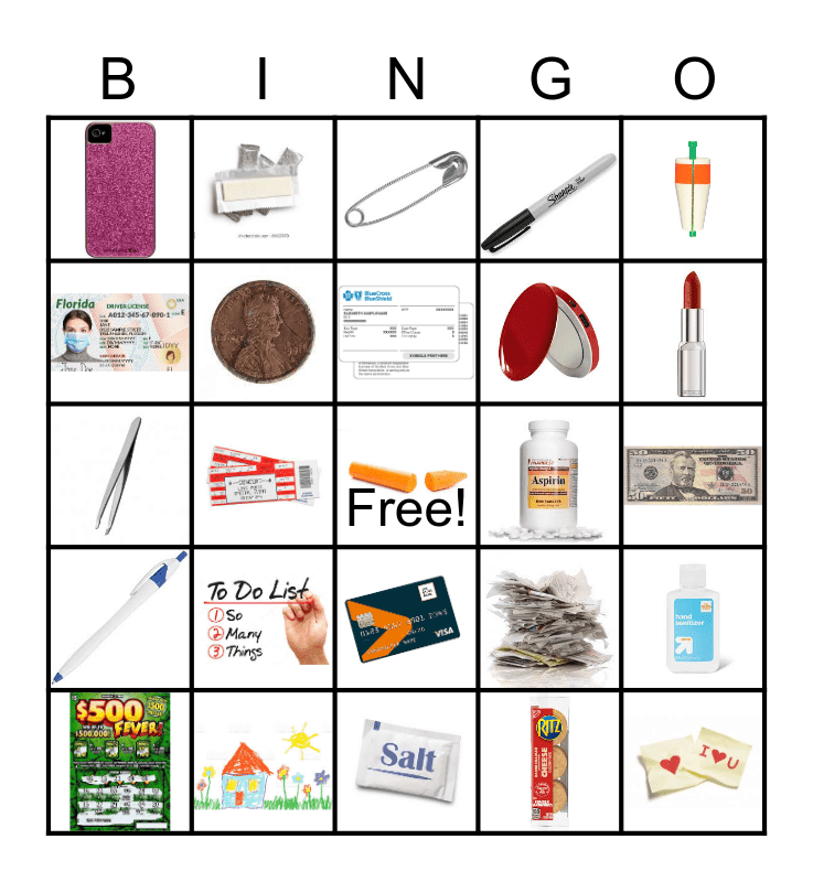 Purses Bingo Card