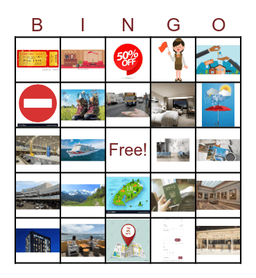 Tourism & Travel Bingo Card