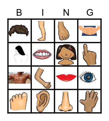 BODY Bingo Card
