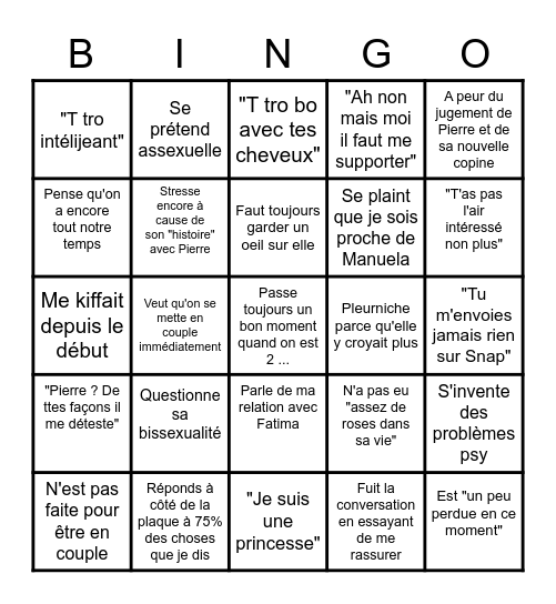 Bingo des disquettes à Cloclo Bingo Card