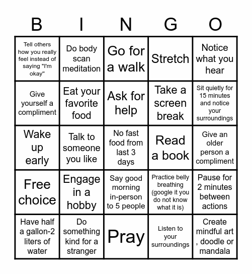 GET-TO-KNOW Bingo Card