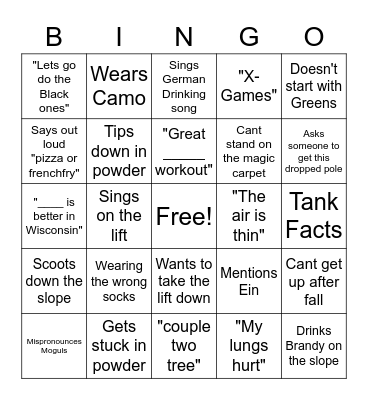 Phil BINGO Card
