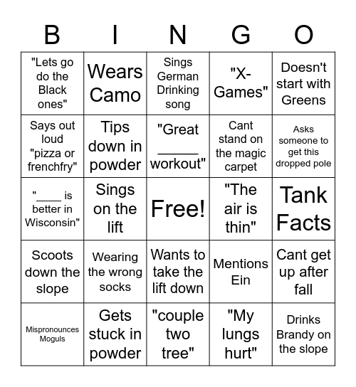 Phil BINGO Card