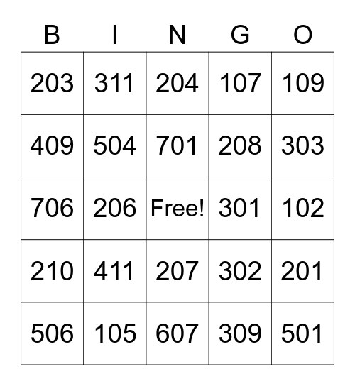 Anatomic to Triadan Bingo Card