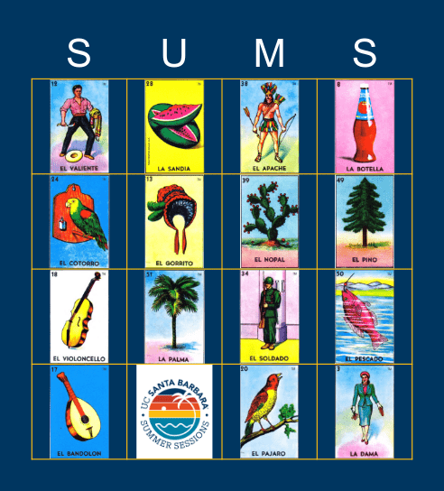 ¡Lotería! Bingo Card