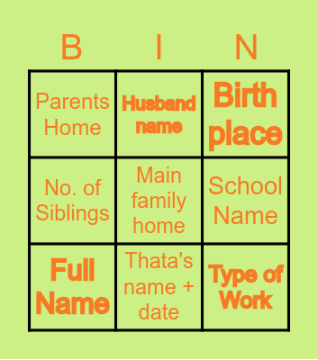 Aya's 80th Birthday Bingo Card